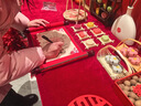 海藍格訂婚布置全套裝飾擺臺擺件女方家里新中式現場(chǎng)景結婚禮kt板背景墻 甜蜜佳緣-2.2M【花藝大全套款】 曬單實(shí)拍圖