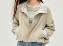 森馬（Semir）外套女秋季花苞拼接格子寬松立領(lǐng)2025風(fēng)文藝通勤夾克10A525108004 曬單實(shí)拍圖