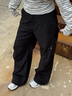 FPA戶(hù)外防潑水蓄熱保暖耐磨拉鏈傘兵長(cháng)褲 登山直筒休閑運動(dòng)褲男 黑色 S 曬單實(shí)拍圖