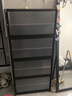 皇冠達(dá)鞋架小型入戶門口多層家用鞋子收納架學(xué)生宿舍帶門防塵簡易鞋柜 【五層4格】典雅黑（放16雙鞋） 曬單實(shí)拍圖