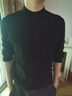 GXG男裝商場(chǎng)同款打底衫提花毛衣24年冬 黑色 165/S 曬單實(shí)拍圖