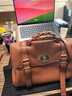 Mulberry【明星同款】/瑪葆儷Alexa中號斜挎單肩手提學(xué)院通勤女包 栗色 中號 曬單實(shí)拍圖