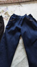 啄木鳥(niǎo)高腰中老年人牛仔褲女寬松春秋款松緊腰休閑媽媽直筒女士褲子 春秋【深藍色】厚款 L 【適合85-105斤穿】 曬單實(shí)拍圖