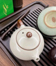 尚言坊汝窯茶壺泡茶家用高檔陶瓷冰裂釉西施壺功夫茶具一人用一壺二杯 曬單實(shí)拍圖
