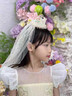 蒲戀生日皇冠頭飾女孩兒童頭紗甜美公主發(fā)箍生日派對拍照道具生日禮物 亮片公主生日帽-粉色 曬單實(shí)拍圖