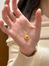 海上羅孚黃金中古愛(ài)心項鏈女足金999復古設計感心形吊墜生日禮物送女友 禮盒定金勿拍 曬單實(shí)拍圖