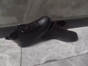 潮姿鳥(niǎo)品牌輕奢男鞋2025秋冬季新款板鞋男高幫厚底鞋子男時(shí)尚百搭休閑鞋 黑色 【高端男鞋】 42 曬單實(shí)拍圖