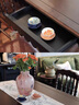 BYLURE品牌粉色琉璃花瓶高級感現代簡(jiǎn)約寬口裝飾擺件客廳插花水培插花器 落英 曬單實(shí)拍圖