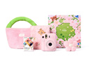 拍立得instax mini12一次成像相機 立拍立得mini12禮盒套裝 情人節禮物  淺櫻粉/茉莉白禮盒 淺櫻粉禮盒套裝（櫻花寶貝）官方標配含10張紙 曬單實(shí)拍圖