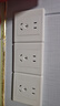 正泰（CHNT）開(kāi)關(guān)插座7M 家用86型五孔墻壁面板暗裝電源插座 電工推薦 優(yōu)雅白 三孔16A 曬單實(shí)拍圖
