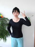 密汐皙迪（micisty）保暖女士內(nèi)衣肌底美膚打底衣新款秋冬季秋衣秋褲套裝 好評[1套]經(jīng)典黑套裝(保暖+ L [105-140斤] 曬單實拍圖
