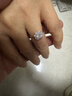 喜鉆鉑金鉆石戒指女人花結婚鉆戒群鑲結婚戒指送女友生日禮物 【約4克拉效果】鉑金共100分IJ色 曬單實(shí)拍圖