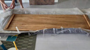 北方老榆木板原木桌面定制茶桌板材置物架辦公桌吧臺板子實(shí)木桌面 長(cháng)100寬60厚3 曬單實(shí)拍圖