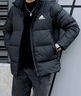 adidas 600蓬舒適休閑保暖鴨絨羽絨服男裝秋冬阿迪達斯官方輕運動(dòng) 黑色   L 曬單實(shí)拍圖