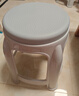華愷之星塑料凳子 家用加厚防滑板凳圓凳高凳換鞋凳子YK018灰色4把 曬單實(shí)拍圖
