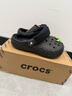 卡駱馳（CROCS）秋冬新品休閑鞋秋冬洞洞鞋貝雅暖絨暖棉|206633 黑/黑-060 (建議買(mǎi)大一碼) 39 (240mm) 曬單實(shí)拍圖