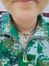 中國(guó)黃金（CHINA GOLD）小胖福平安鎖足銀項(xiàng)鏈女平安扣吊墜中秋節(jié)禮物送老婆女友生日 乾坤圈胖福編繩項(xiàng)鏈【京速達(dá)】 曬單實(shí)拍圖