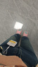森馬（Semir）牛仔褲女抓毛闊腿褲港風(fēng)冬季2025顯腿長(cháng)拖地褲ins潮109725124002 曬單實(shí)拍圖