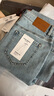 VEROMODA【流星雨】牛仔褲2025秋季新款做舊洗水鉆飾微喇褲秋季女褲子 淺牛仔藍色 L 曬單實(shí)拍圖