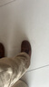 Clarks其樂(lè )Pilton Wallabee男士輕便平底舒適一腳蹬復古樂(lè )福鞋 棕色 261658297 41.5 曬單實(shí)拍圖