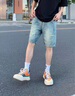 UR2025春季新款男裝時(shí)尚休閑百搭洗水寬松牛仔短褲UMM850041 深灰 30 曬單實(shí)拍圖