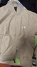 安德瑪（UNDERARMOUR）UA秋冬EF Woven男女情侶簡(jiǎn)約運動(dòng)休閑夾克外套1389367 都市卡其色299 L 曬單實(shí)拍圖