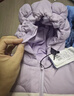 巴拉巴拉兒童羽絨服寶寶男童女童童裝加厚保暖舒適戶(hù)外防風(fēng)冬季潮 粉紫70044-白鴨絨 90 cm充絨量62g 曬單實(shí)拍圖