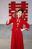 花花公子（PLAYBOY）喜慶敬酒服改良國風(fēng)新娘婚服2025新款提花秀禾服中式寬松盤(pán)扣禮服 套裝（紅色上衣 紅色半身裙）官方旗艦版 L 曬單實(shí)拍圖