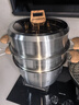 I'VE德國 316不銹鋼蒸鍋家用多層蒸煮大湯鍋加厚燉鍋電磁爐燃氣灶通用 【可蒸三層-316鋼蒸鍋】 34cm 316加厚5層鍋身|享受30天無(wú)理由 曬單實(shí)拍圖