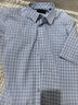 雅戈爾（YOUNGOR）長(cháng)袖襯衫男格紋DP免燙襯衫純棉面料抗皺平整易打理新品 GLDP16387HJA藍格 39 曬單實(shí)拍圖