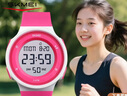 時(shí)刻美（skmei）運動(dòng)電子表防水鬧鐘青少年初高中生小學(xué)生兒童手表看時(shí)間女生1445 曬單實(shí)拍圖