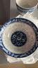 德蒂芙碗盤(pán)碟套裝家用景德鎮碗筷陶瓷器吃飯碗菜盤(pán)面湯碗魚(yú)盤(pán)勺組合餐具 藍青花52件 曬單實(shí)拍圖