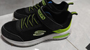 Skechers斯凱奇兒童運動(dòng)鞋男童透氣網(wǎng)鞋時(shí)尚魔術(shù)貼大童跑步鞋403748L 曬單實(shí)拍圖
