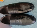 男鞋2025年春季新款一腳蹬懶人豆豆鞋英倫商務(wù)正裝男士休閑皮鞋 F0912黑色 39 曬單實(shí)拍圖