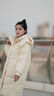 BOSIDENG25新款羽絨服女中長(cháng)款90絨連帽時(shí)尚休閑厚冬季保暖外套B250245252 珠光米7F87 S 160/84A 體重約100-110斤 曬單實(shí)拍圖