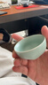 豐陶張生汝窯陶瓷功夫茶具茶杯汝瓷茶具杯開(kāi)片可養單杯小茶碗品茗杯 六合杯 曬單實(shí)拍圖