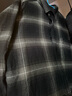 優(yōu)衣庫男裝女裝法蘭絨格子襯衫長(cháng)袖襯衣休閑薄外套25秋冬480768 09 黑色 M /170/92A 曬單實(shí)拍圖