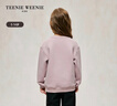 Teenie Weenie  Kids小熊童裝秋季款女童甜美字母刺繡圓領(lǐng)套頭衛衣 淺粉色 120 cm 曬單實(shí)拍圖