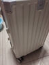 花瞳【次日達】行李箱可上飛機20拉桿箱登機箱旅行箱學(xué)生密碼箱皮箱子 米白色【USB+杯架+干濕分離】 20英寸 【可登機箱，短途出差】 曬單實(shí)拍圖