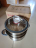 烹科不銹鋼微壓鍋蒸煮一體家用燉鍋26CM大容量7升蒸鍋不挑灶具通用 雙層【送鍋蓋*1+蒸籠*2】 26cm 7L 曬單實(shí)拍圖