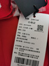 ASK JUNIOR女童裙子2025夏薄款小童花邊袖純色甜美公主裙 紅色 120 曬單實拍圖