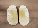 紅豆踩屎感棉拖鞋女款秋冬季2025新款室內家居保暖毛絨絨月子棉拖鞋女 淺黃 36-37 正碼 曬單實(shí)拍圖