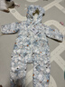 巴拉巴拉童裝嬰兒連體羽絨服輕薄羽絨服寶寶衣服冬裝抱衣爬服男童女童 白藍色調00318 90cm 曬單實(shí)拍圖