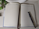 嘉然恒商務(wù)膚感羊巴皮筆記本本子A5加厚軟皮面記事本文具高顏值辦公用品工作日志會(huì )議記錄本企業(yè)定制藍色 曬單實(shí)拍圖