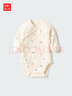 優(yōu)衣庫嬰幼兒寶寶新生兒包臀衣長(cháng)袖1件裝連體衣新款478372 478373 478374/01乳白色 70cm 曬單實(shí)拍圖