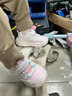 牧童學(xué)步鞋男春秋小童閃燈機能鞋女童輕便軟底寶寶鞋 蜜桃粉/革面 24 曬單實(shí)拍圖