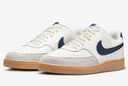 耐克NIKE板鞋男復古COURT VISION運動(dòng)鞋HF1068-133帆白/深藏青42 曬單實(shí)拍圖