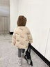 G.DUCKKIDS童裝女童羽絨服冬季白鴨絨兒童外套中大童冬裝加厚印花面包服女孩 灰色 150 建議140-150cm11-12歲cm 曬單實(shí)拍圖