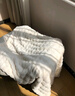 無(wú)印良品加厚仿兔毛絨毛毯午睡毯子毛毯被子空調毯蓋毯200*230cm 米白 曬單實(shí)拍圖