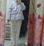 森馬（Semir）森馬羽絨服女短款立領(lǐng)撞色三防保暖通勤外套24冬新款109724113012 曬單實(shí)拍圖